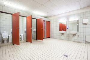Keime auf öffentlichen Toiletten
